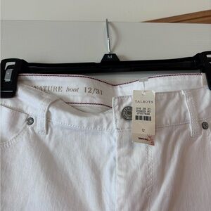 Women’s Talbots white jeans NWT